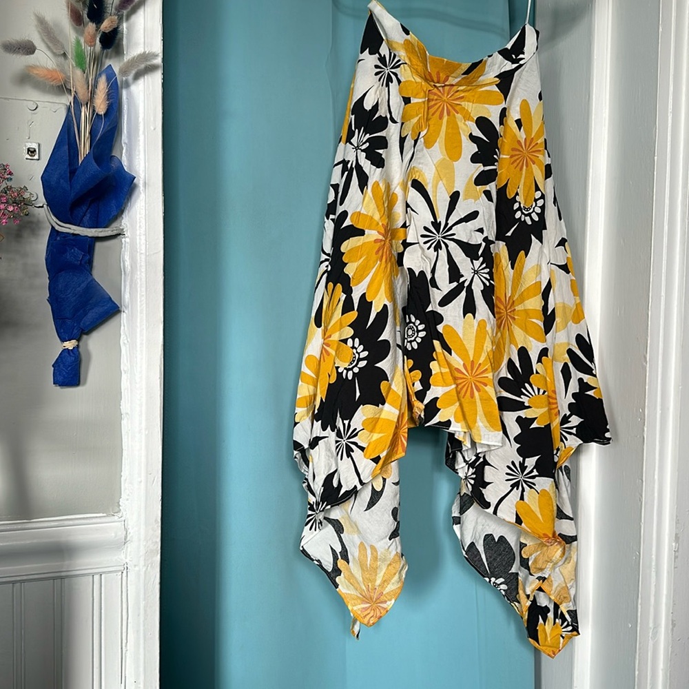 PATRIZIA LUCA MILANO asymmetrical floral printed skirt